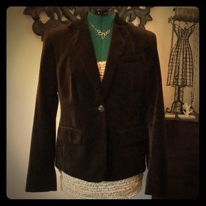 Fully Lined Faux Velvet Jacket